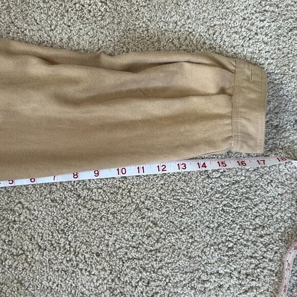 Vintage Signature by Jerell Camel Faux Suede Bomber Jacket Size M - Picture 7 of 8